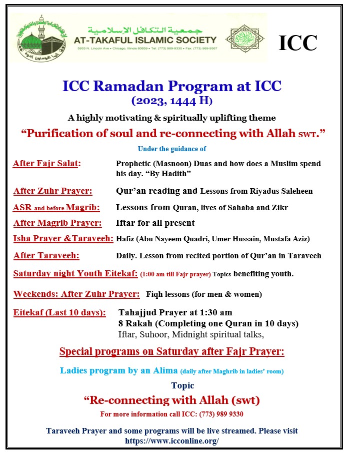 ICC RAMADAN PROGRAMS « ICC AtTakaful Islamic Society